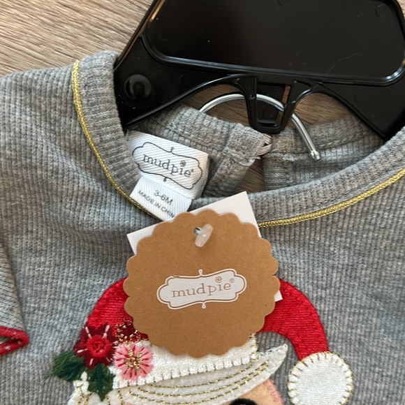 NWT Mud Pie 3-6 Month Christmas Baby Outfit - Picture 6 of 7